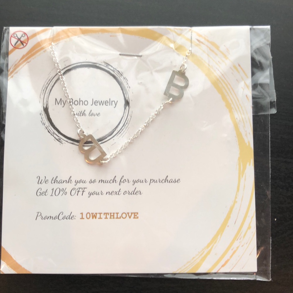 2 initial necklace